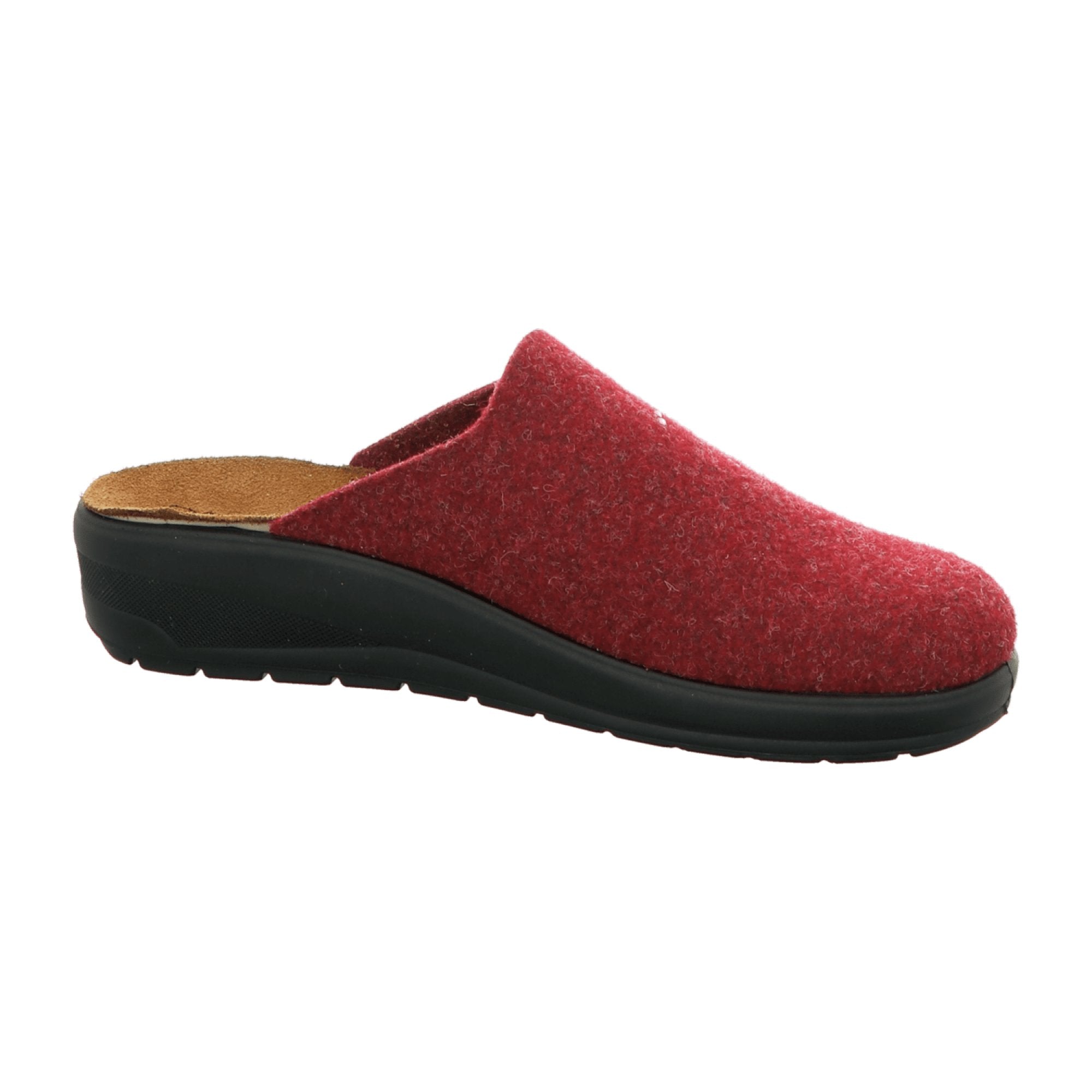 Rohde Red Women's Slip-On House Shoes with Removable Insole and Wedge Heel
