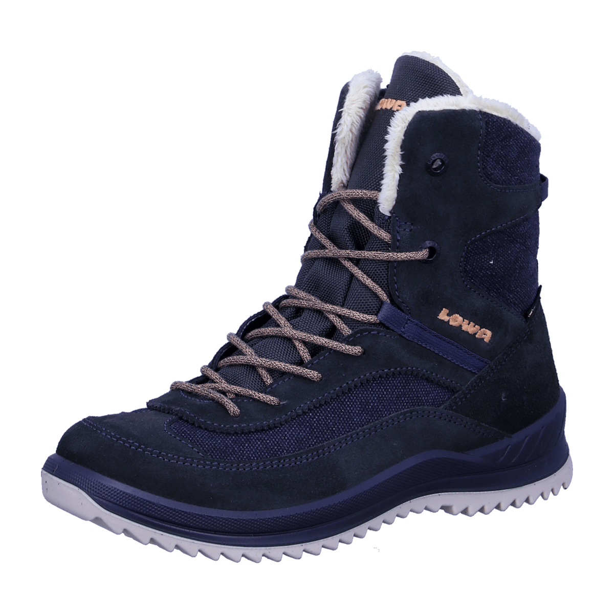 LOWA ELLA GTX Kids Waterproof Hiking Shoes Grey Textile Leather