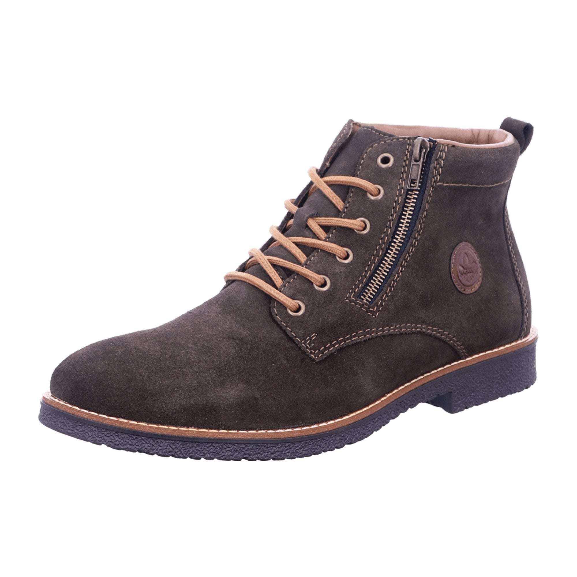 Rieker Men's Lace-Up Boots in Gray Stylish and Comfortable Footwear