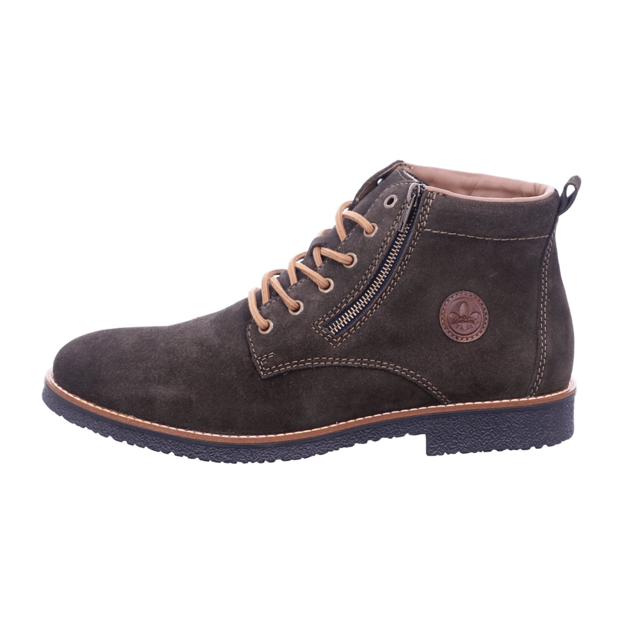 Rieker Men's Lace-Up Boots in Gray Stylish and Comfortable Footwear
