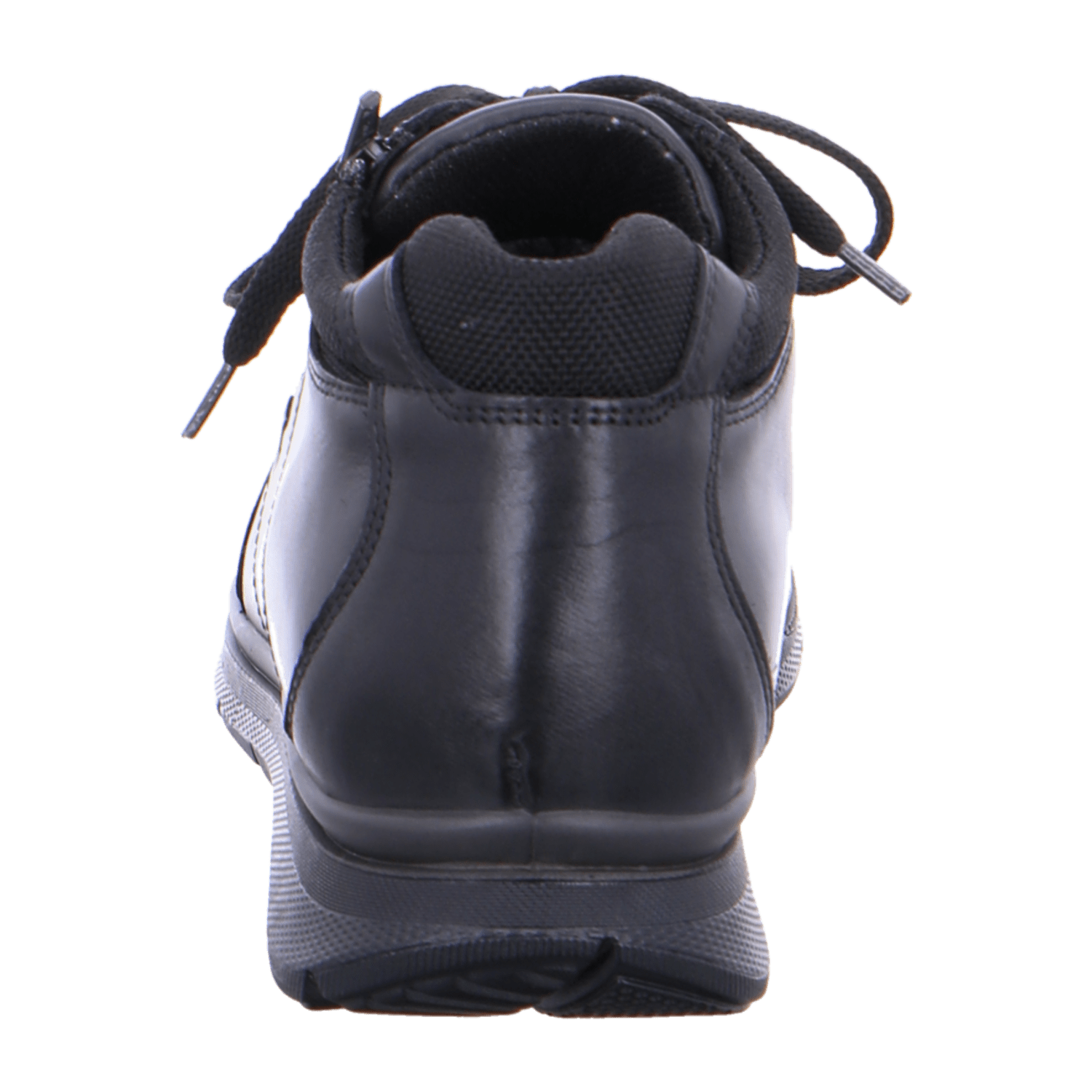 ARA BENJO Men's Classic Black Smooth Leather Lace-Up Shoes