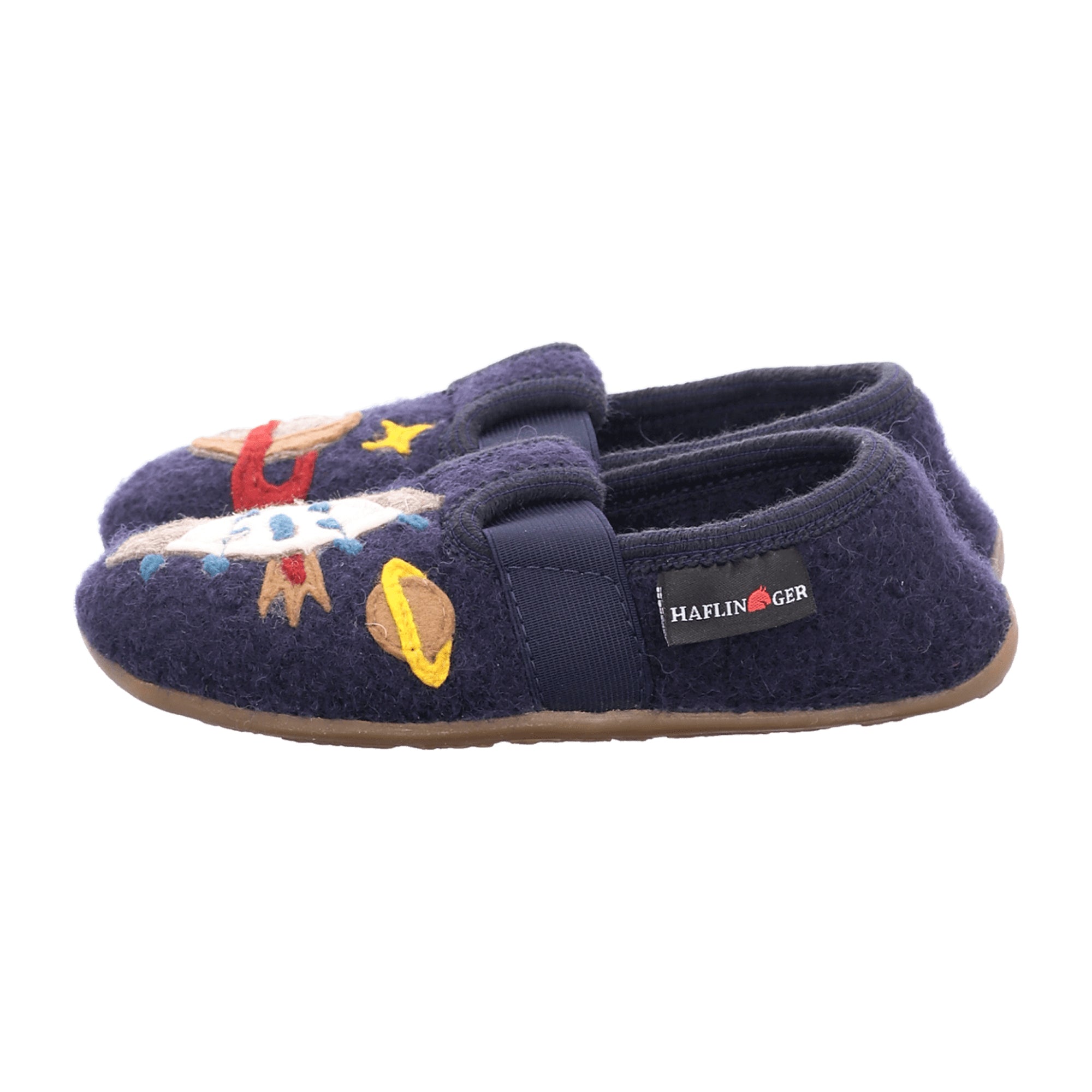 Haflinger Everest Rocket Kids Slippers - Durable Blue Wool, Comfortable & Stylish