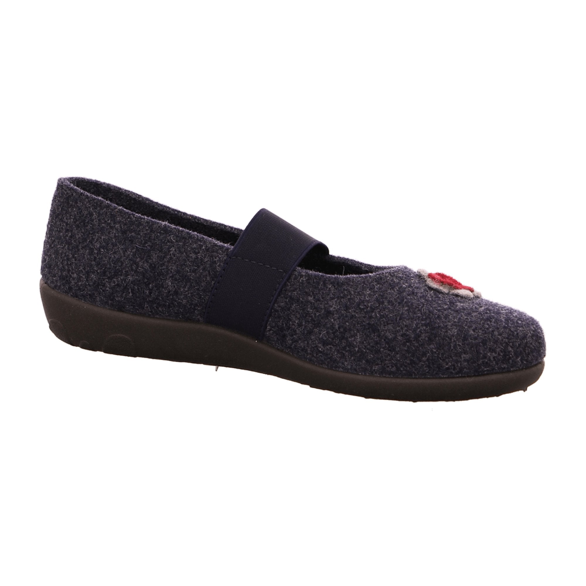 Rohde Ballerup Women's Gray Slip-On Shoes Warm Felt Lined for Fall Winter - Bartel-Shop