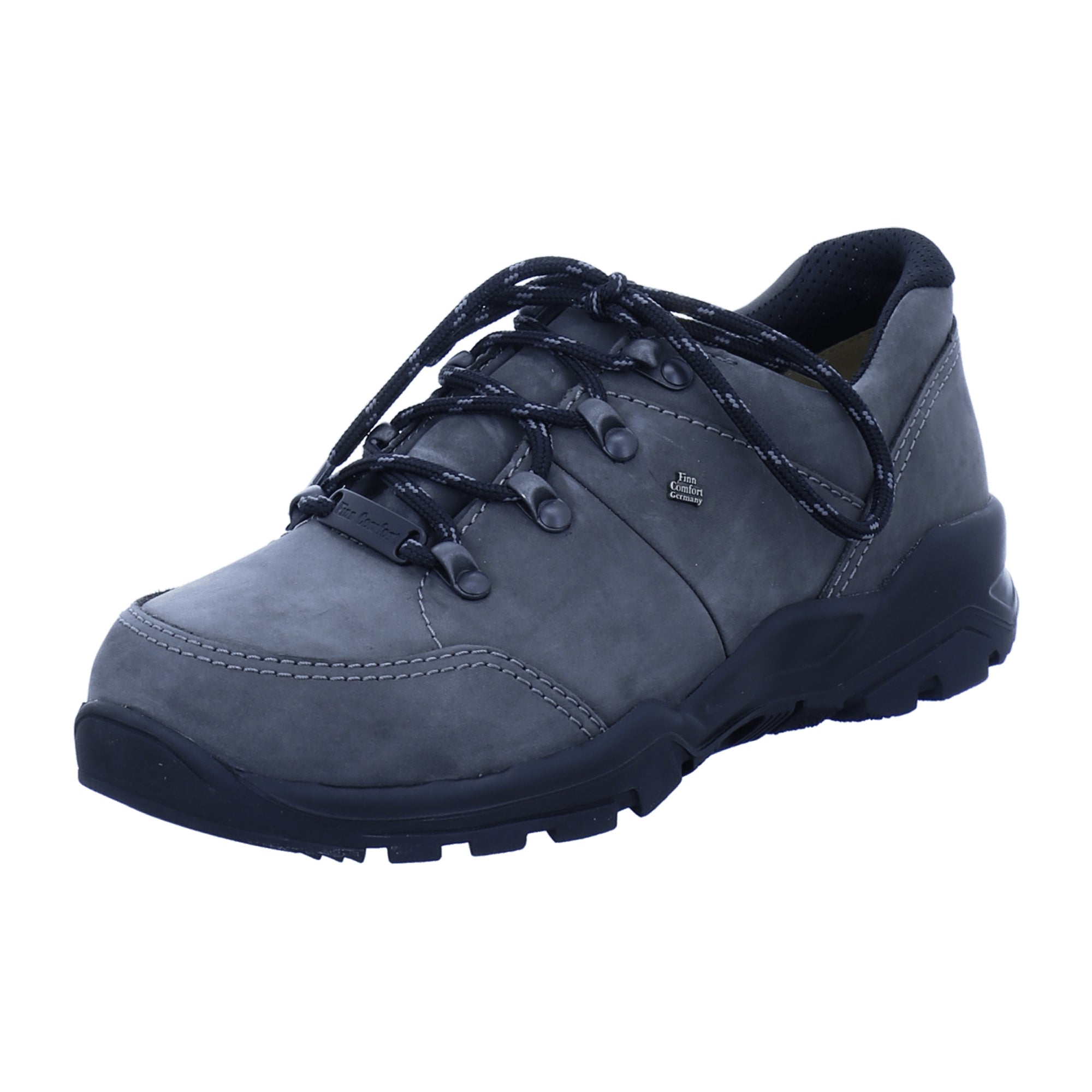 Finn Comfort Eppan Men's Comfort Shoes - Smoke Grey, Neptun Leather