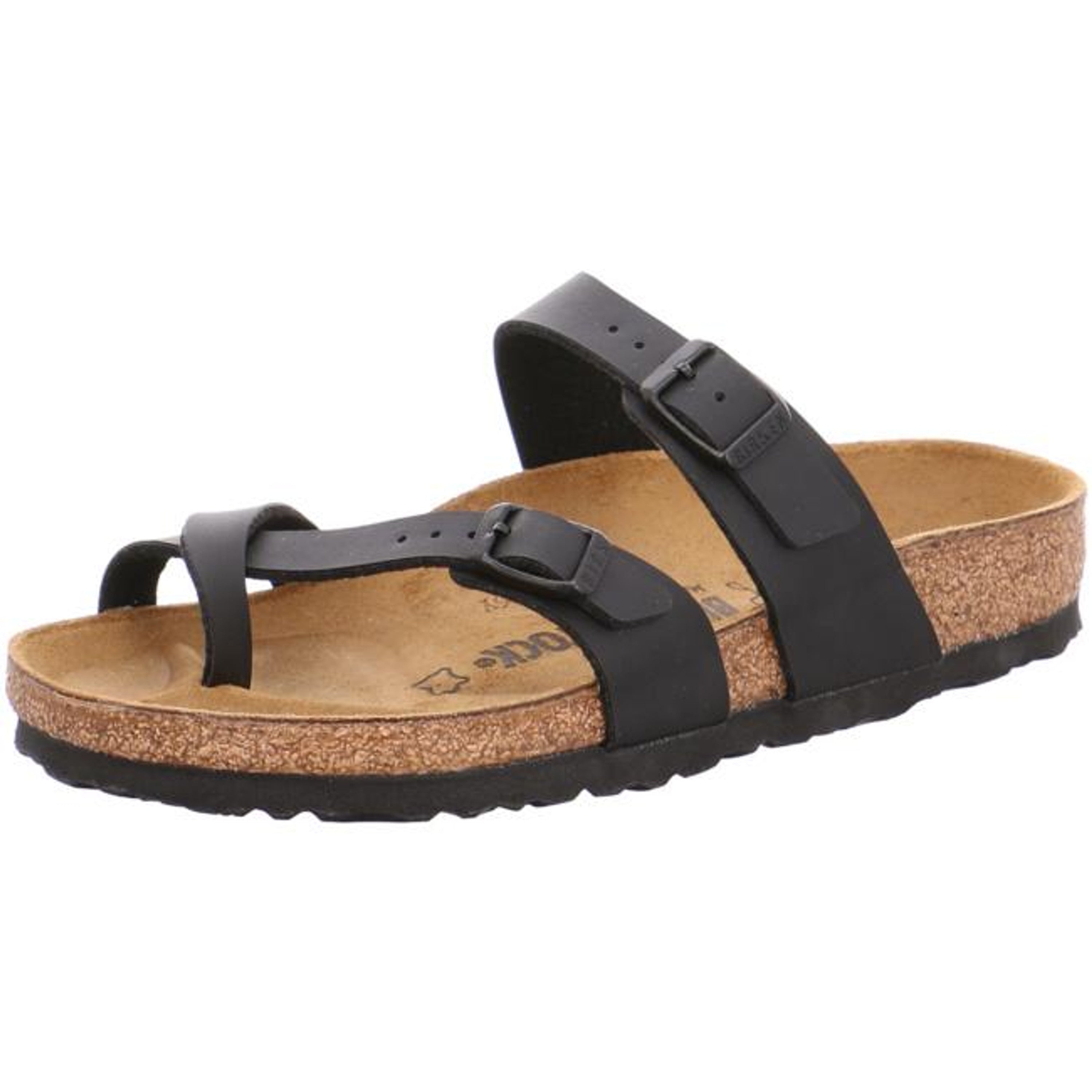 Birkenstock Mayari Womens Mens Thongs Slides Sandals Birko Flor Shoes Black BF - Bartel-Shop