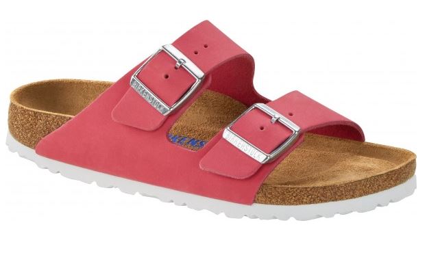 Birkenstock Mayari Arizona Fuchsia Tulip Leather Pink Sandals Slides Thongs SFB - Bartel-Shop