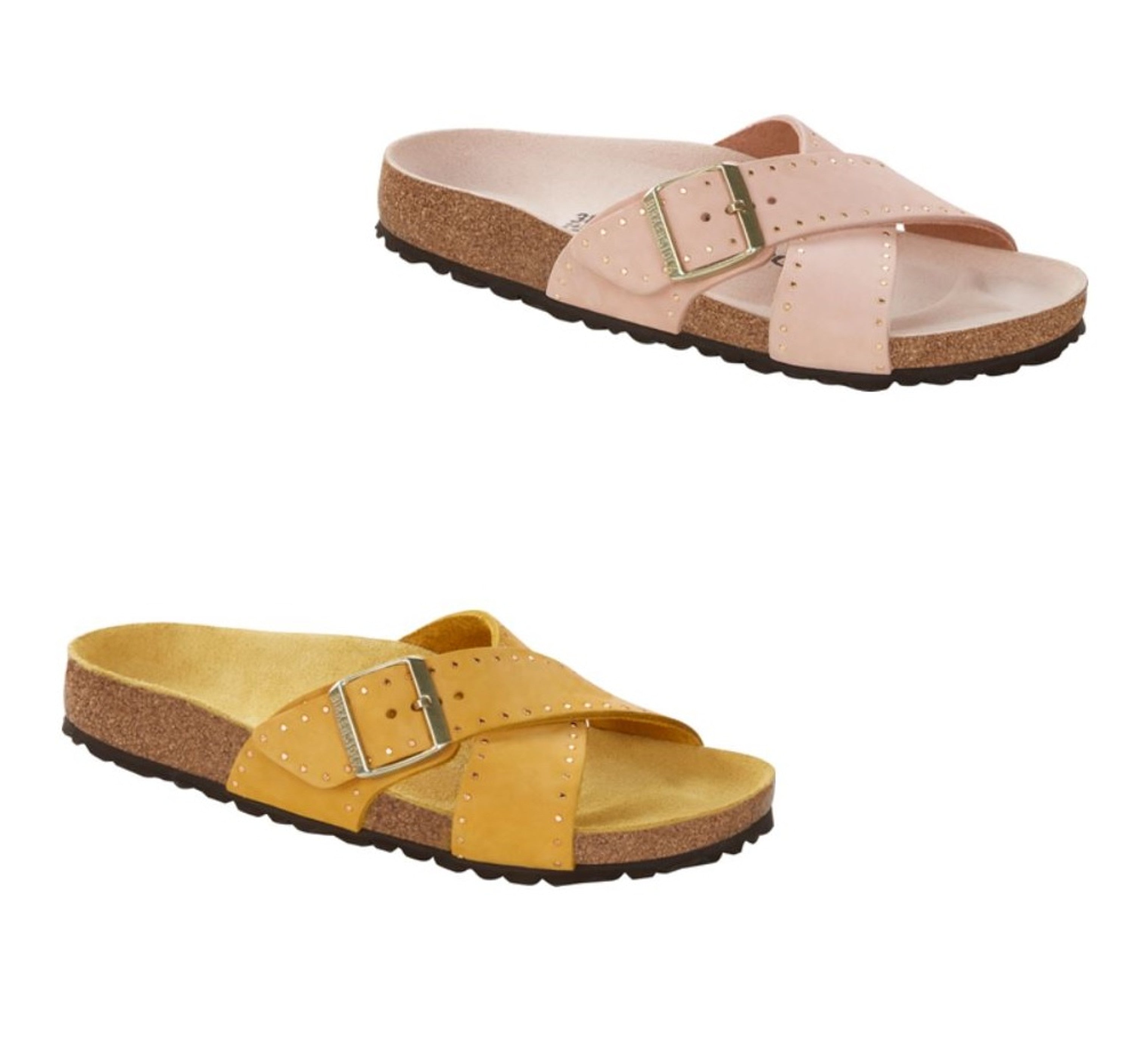 Birkenstock Siena Rivets Mule Narrow yellow Nubuck leather - Bartel-Shop