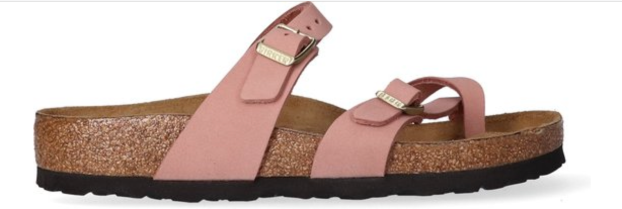 Birkenstock Mayari Purple Fog Old Rose SFB Nubuck Leather Thongs Sandals Slides - Bartel-Shop