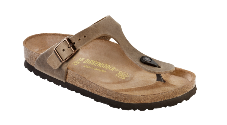BIRKENSTOCK thong Gizeh narrow brown Nubuck leather - Bartel-Shop