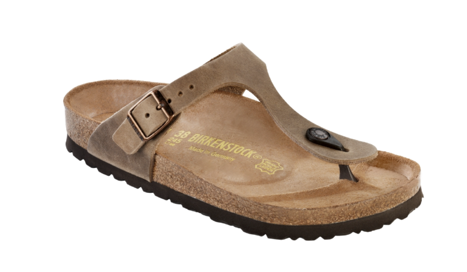 BIRKENSTOCK thong Gizeh narrow brown Nubuck leather - Bartel-Shop