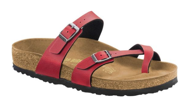 Birkenstock Mayari BF mule red Birko-Flor - Bartel-Shop