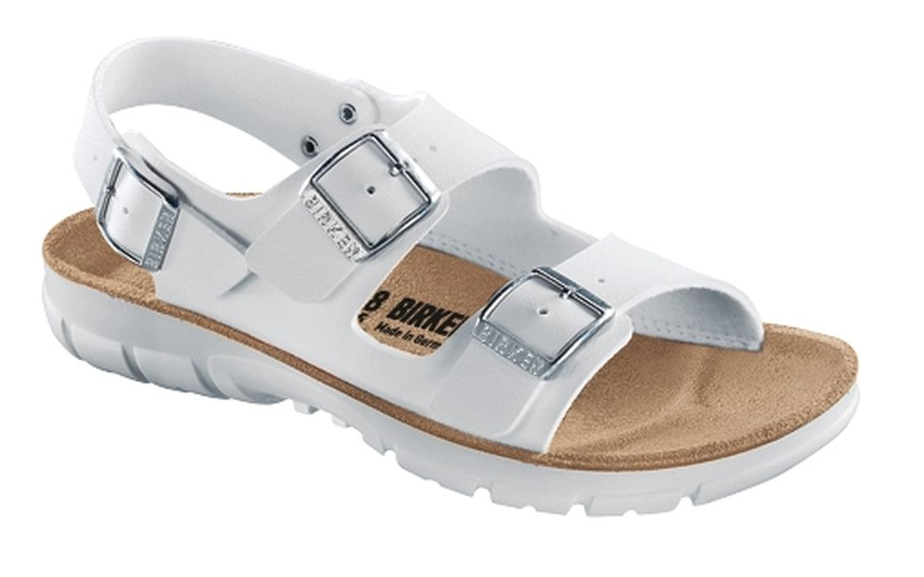 Birkenstock Kano Narrow White Birko-Flor Sandals Ankle Strap - Bartel-Shop