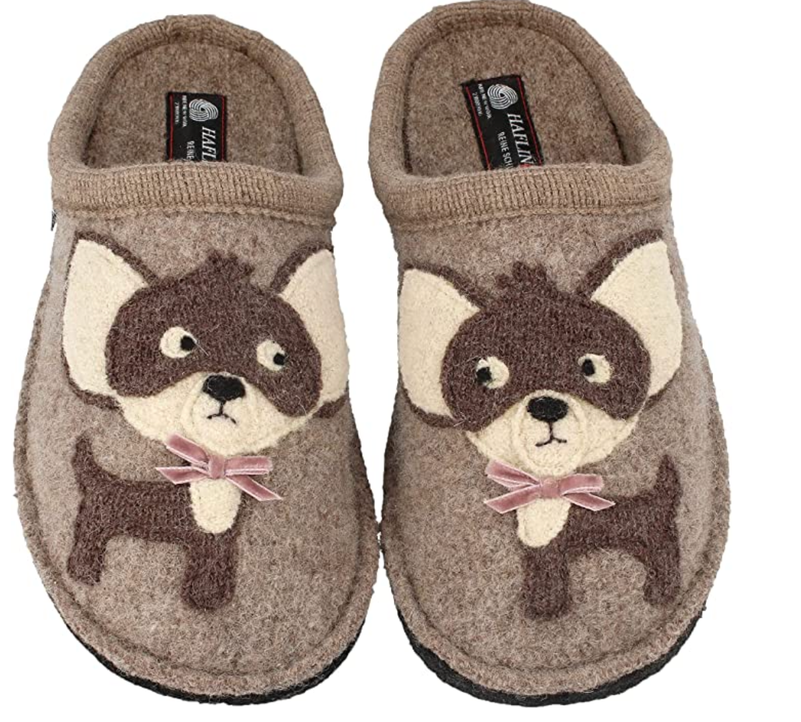 Haflinger Flair Chihuahua Lissy Dog Cat Slippers Mules Clogs Wool Felt House - Bartel-Shop