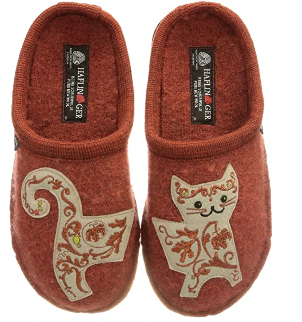 Haflinger Flair Chihuahua Lissy Dog Cat Slippers Mules Clogs Wool Felt House - Bartel-Shop