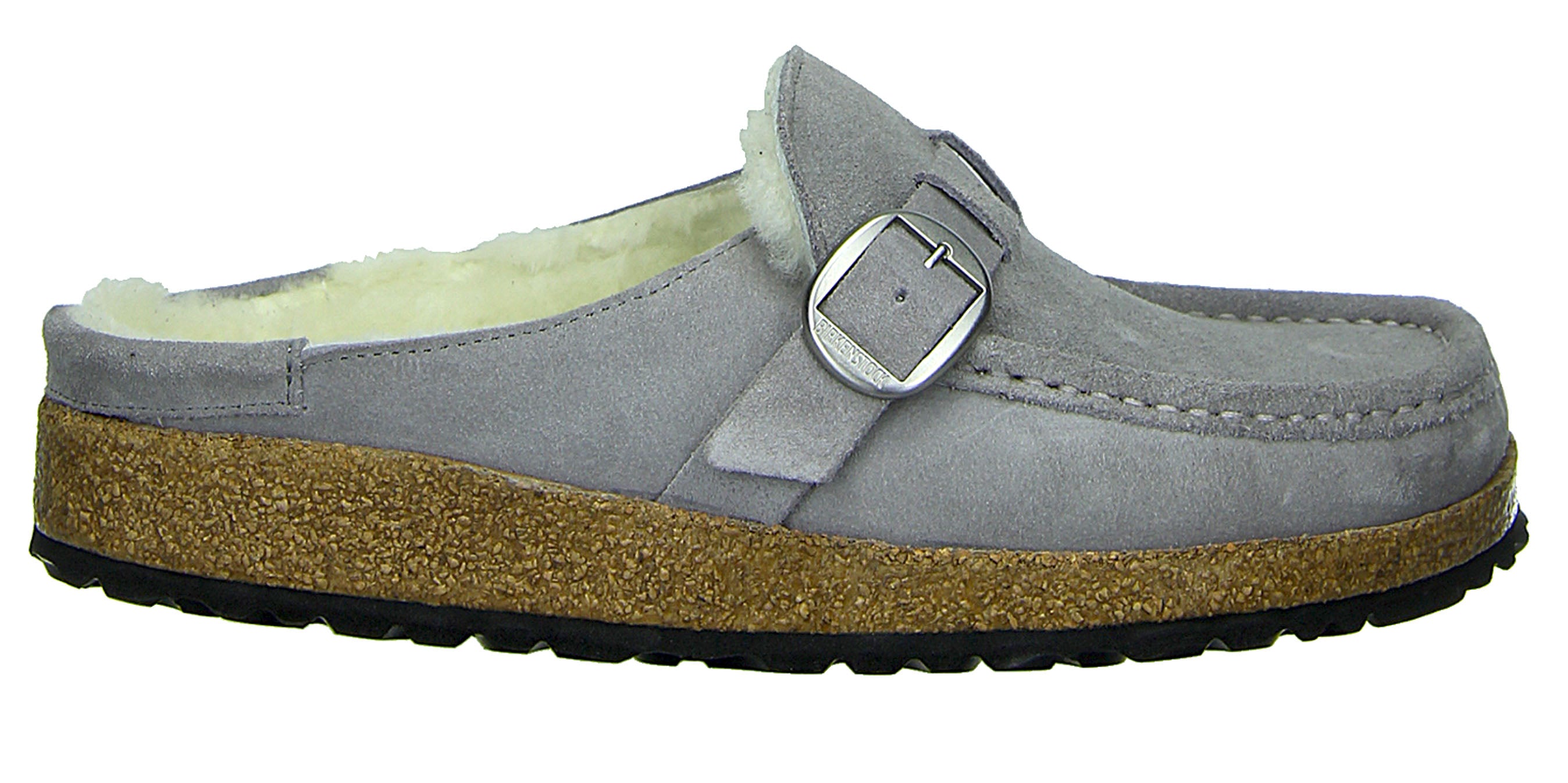 Birkenstock Buckley Shearling Suede Leather Cozy Clogs Slippers Moccasin Mules - Bartel-Shop
