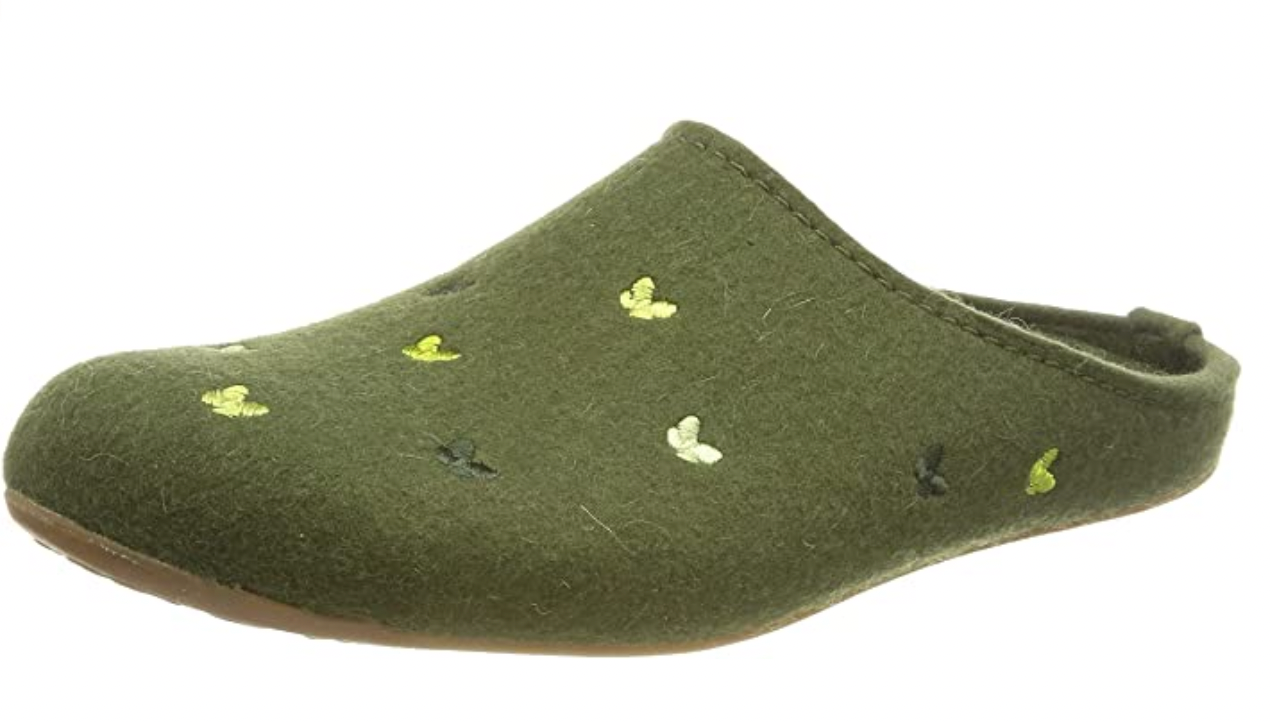 Haflinger Everest Farfalline Felt Clogs Mules Slippers House Shoes Butterfly Indoor - Bartel-Shop