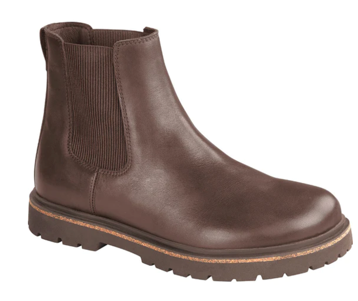Birkenstock Highwood Leather Suede Chelsea Boots women shoes Black Brown - Bartel-Shop