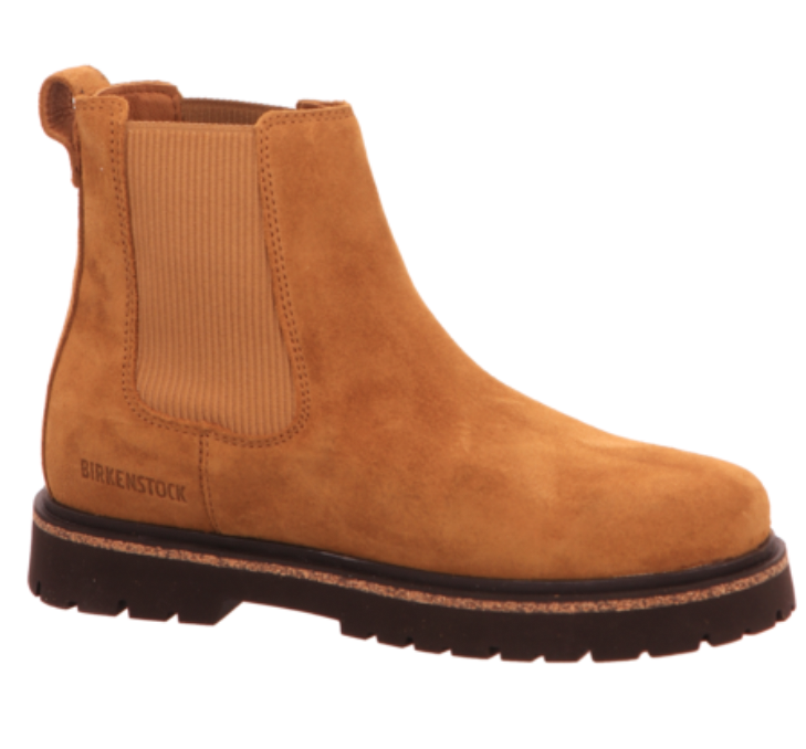 Birkenstock Highwood Leather Suede Chelsea Boots women shoes Black Brown - Bartel-Shop