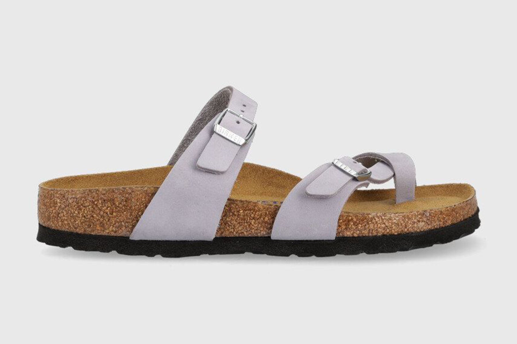 Birkenstock Mayari Purple Fog Old Rose SFB Nubuck Leather Thongs Sandals Slides - Bartel-Shop