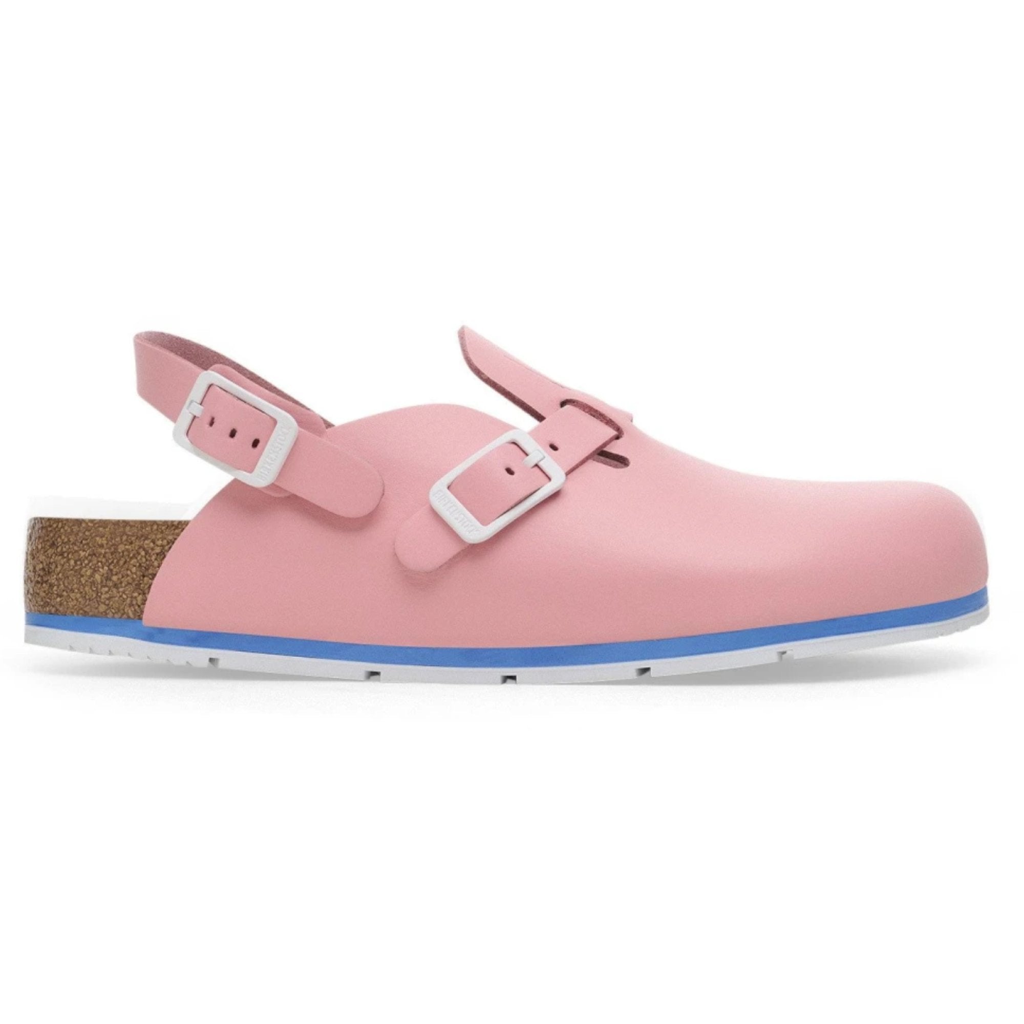 Birkenstock Kay PRO Leather Clogs Mules Slippers SFB Safety Work Shoes Blue Coral Black