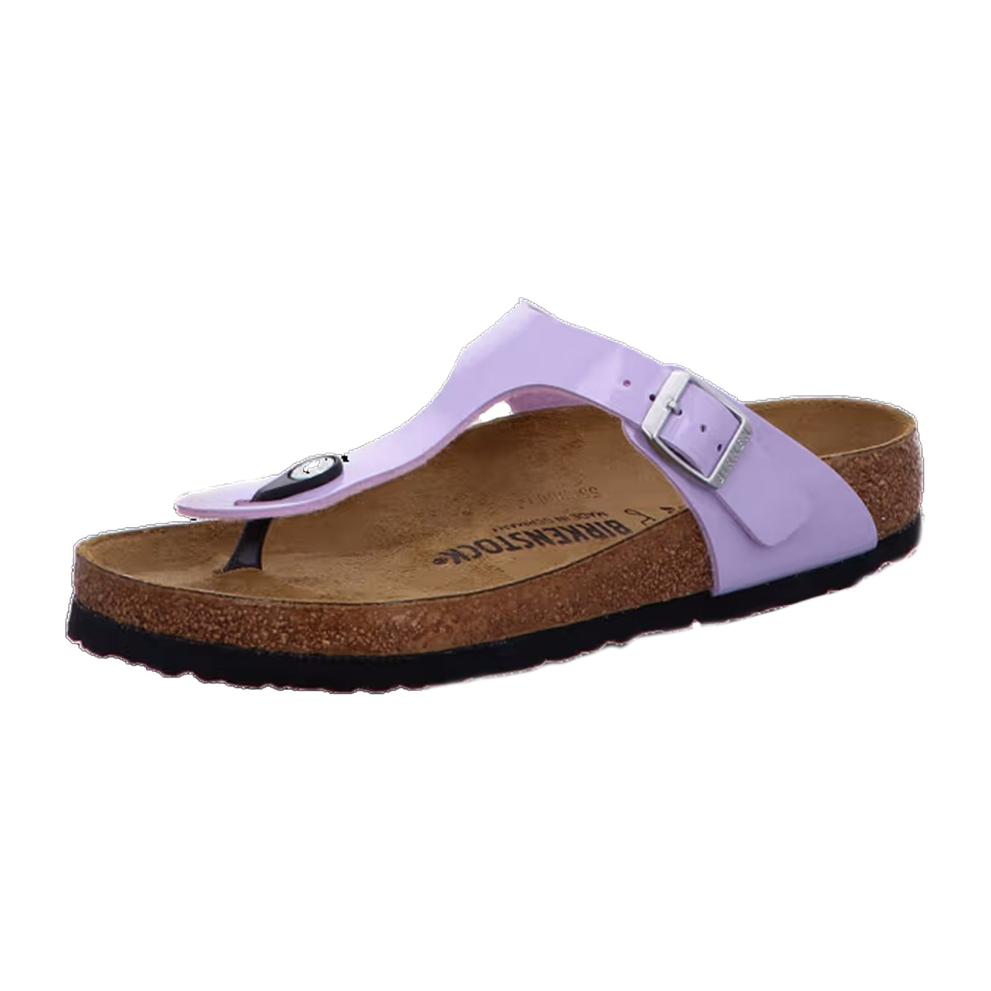 Birkenstock Gizeh Purple Fog Patent Sandals Slides Thongs BF Flip Flops New