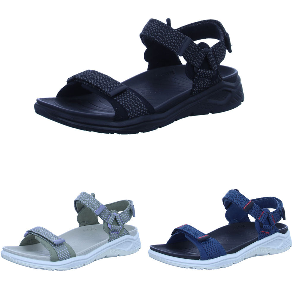 Ecco X-Trinsic Womens Sandals Trekking Hiking Outdoor Textile Sport Flat Casual - Bartel-Shop