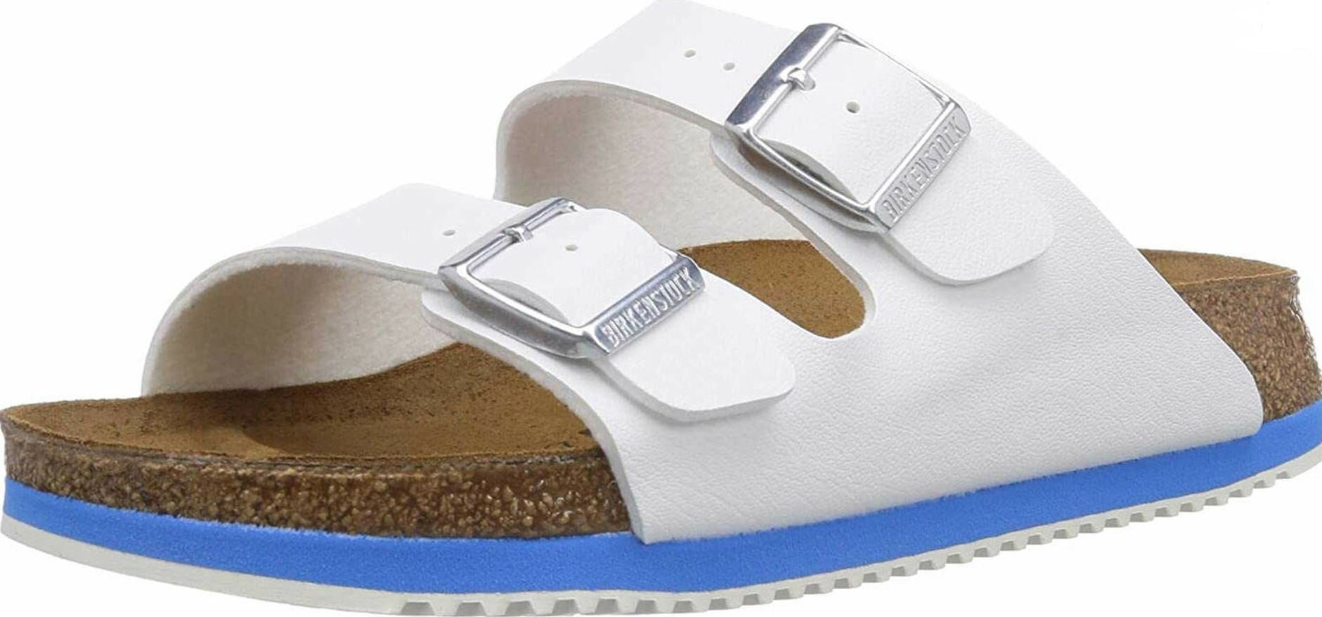 Birkenstock Arizona White SL Super Grip Anti Slip Work Shoes Clogs Mules Narrow - Bartel-Shop