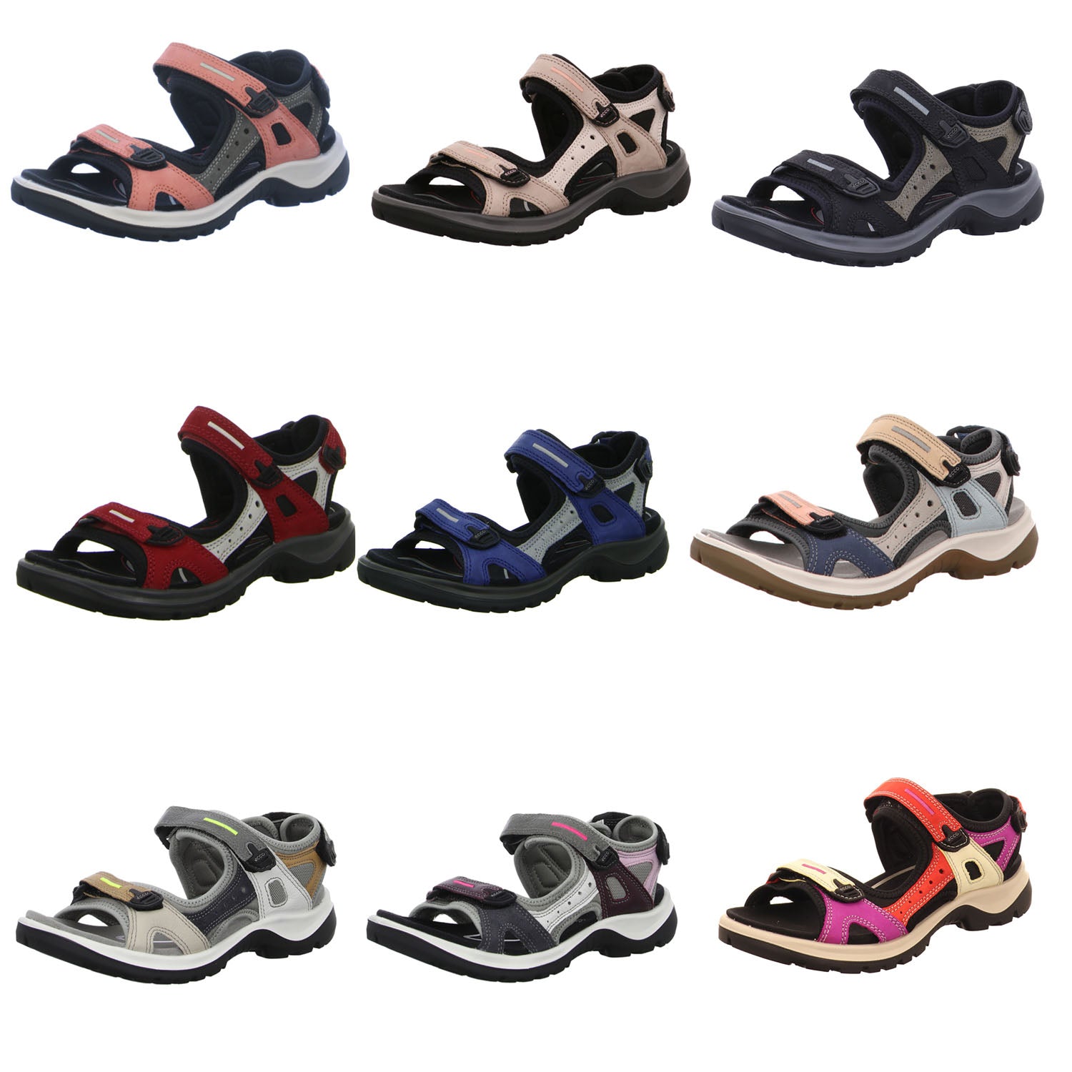 Ecco Yucatan Offroad Outdoor Casual Sandals Hiking Sport Walking Nubuck Leather - Bartel-Shop