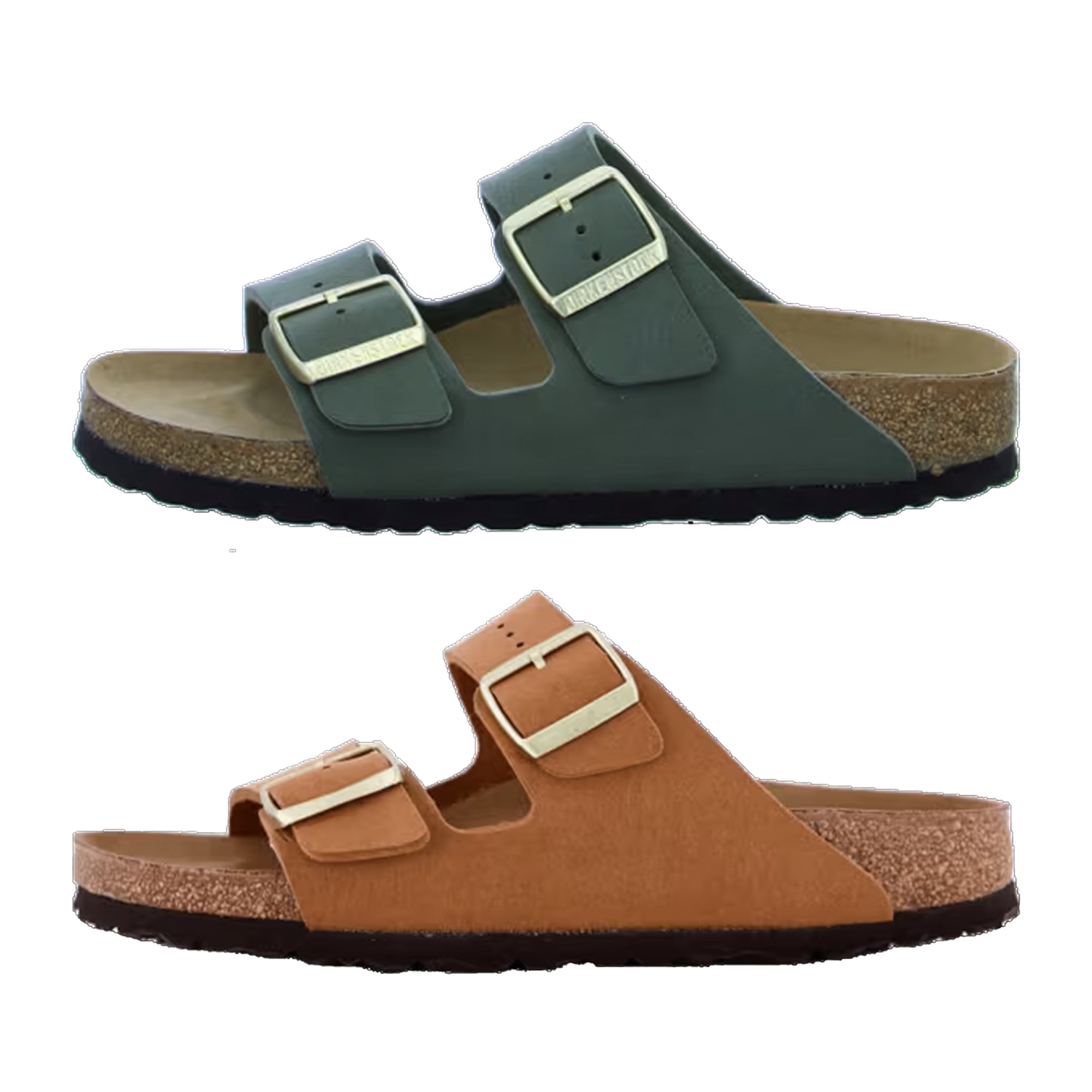 Birkenstock Arizona Soft Birki Vegan Slides Sandals Mules Thyme Pecan