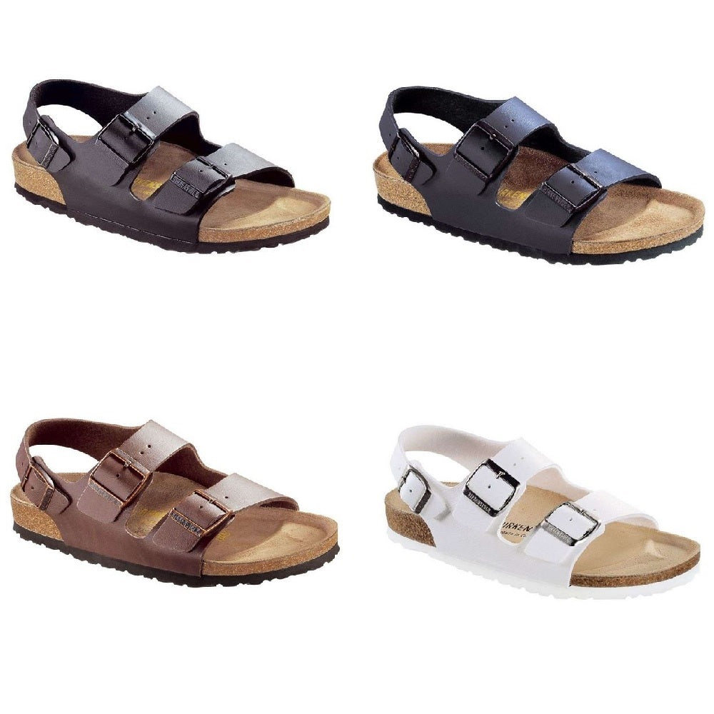 Birkenstock Milano Birko-Flor Slides Sandals Slippers Slingback Ankle Strap - Bartel-Shop
