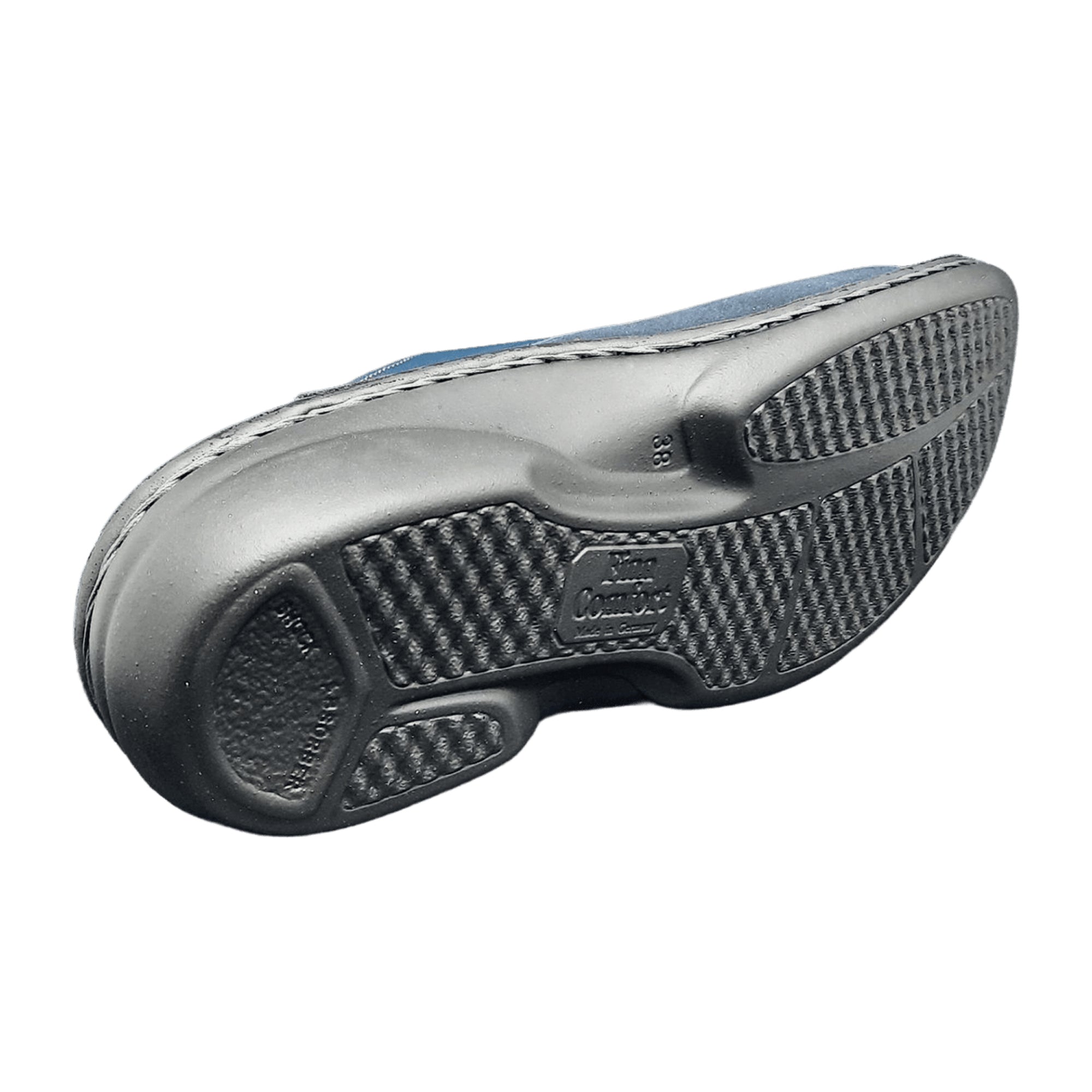 Finn Comfort Cisano Women's Slide Sandals - Blue | Comfortable Leather Sandals for Summer & Orthopedic Support