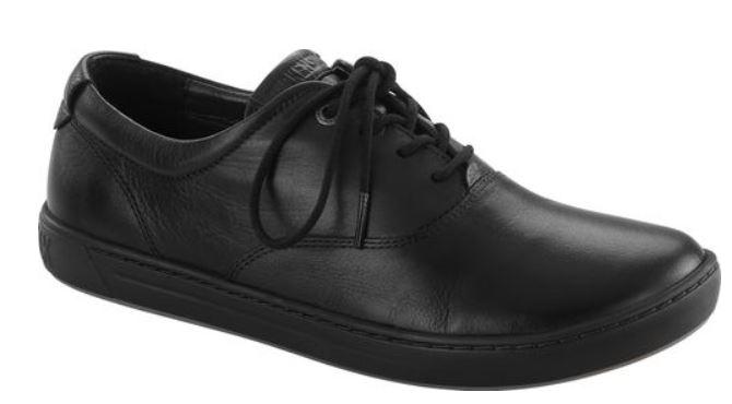 Birkenstock Belo Black Casual Sneakers Boots Lace Up Oxford Shoes New Leather BLACK - Bartel-Shop