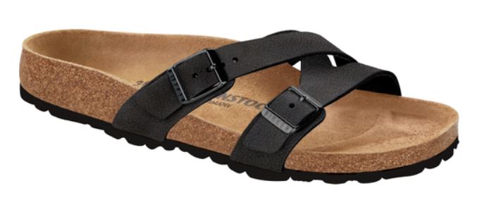 Birkenstock Yao Patent Leather Slides Beach Sandals Buckle Slippers Balance New - Bartel-Shop