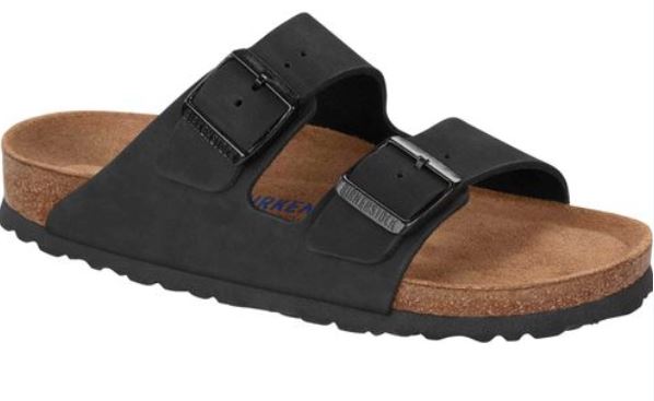 Birkenstock Arizona Nubuck Leather Maroon Midnight Sandals SFB Slides Slippers New - Bartel-Shop