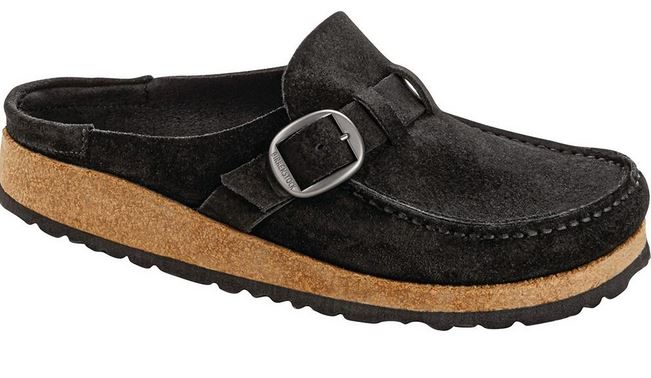 Birkenstock Buckley Suede Leather Tea Black Clogs Slippers Sandal Mules Moccasin - Bartel-Shop