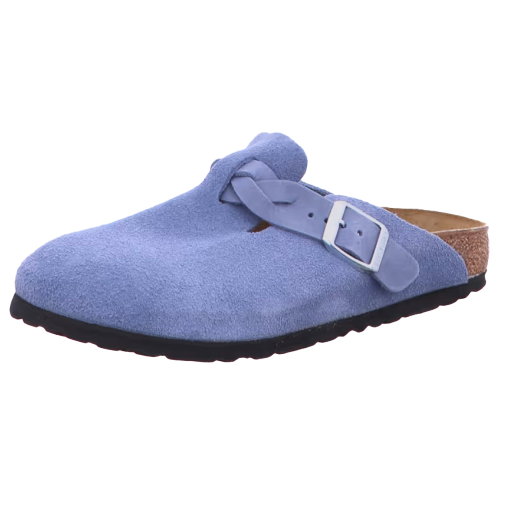 Birkenstock Boston Braided Suede Leather Sandals Clogs Mules Women Slippers Shoes