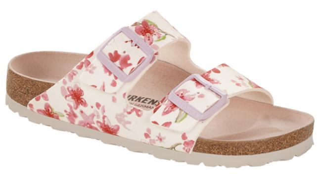 Birkenstock Arizona Heart Dots Blossom Red White Sandals Slides Shoes Buckle NEW - Bartel-Shop