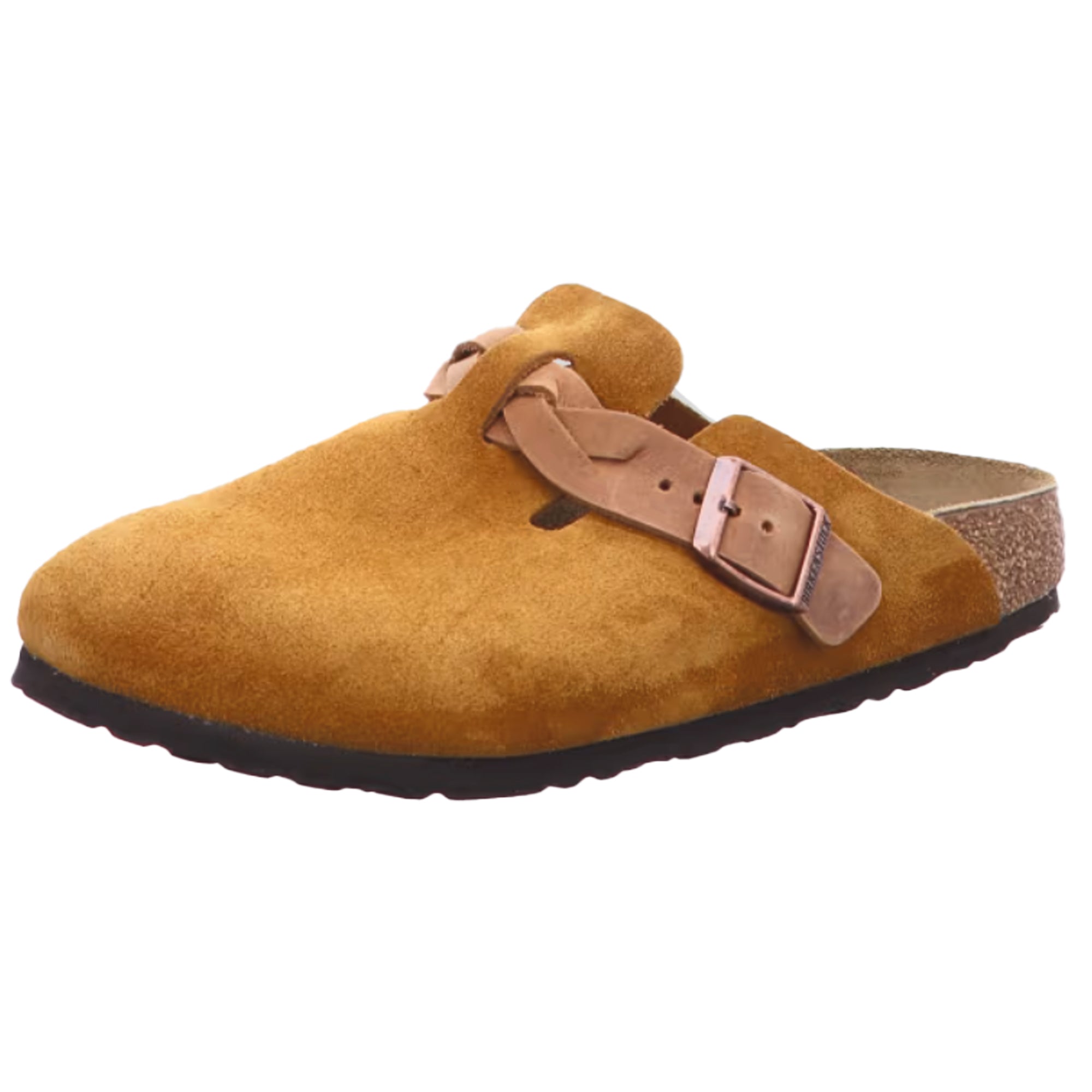 Birkenstock Boston Braided Suede Leather Sandals Clogs Mules Women Slippers Shoes