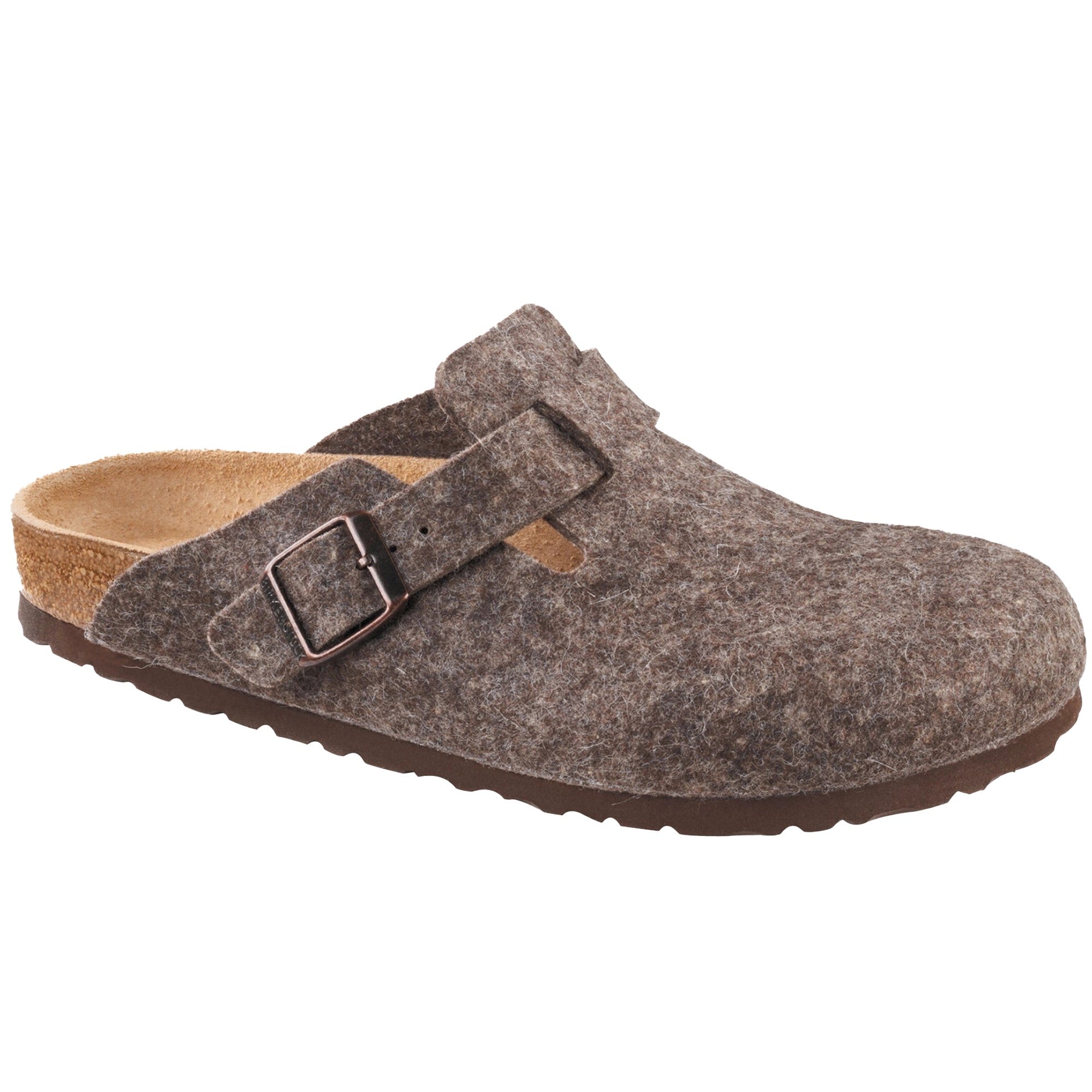 Birkenstock Boston Wool Felt Clogs Mules Slippers Brown Grey Men Women