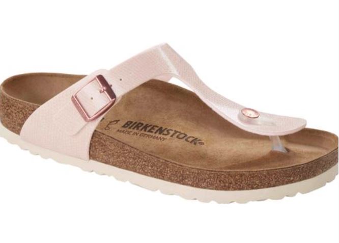 Birkenstock Gizeh Arizona Magical Metallic Maroon Rose Black Sandals BF Slides Flip Flops - Bartel-Shop