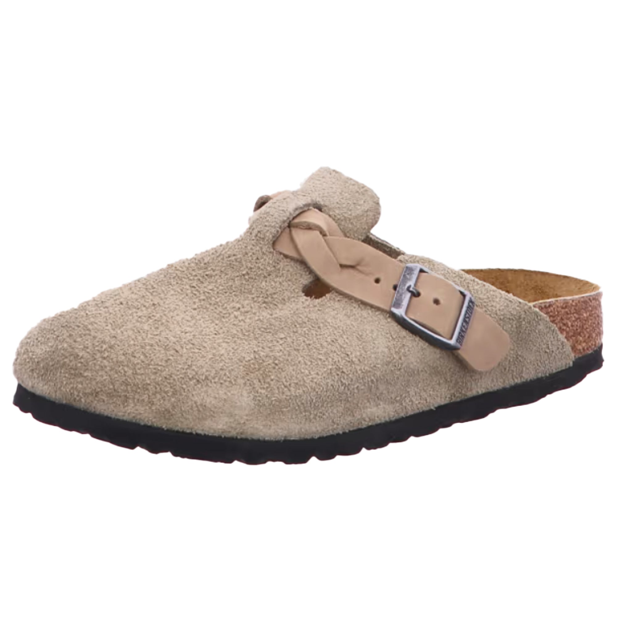 Birkenstock Boston Braided Suede Leather Sandals Clogs Mules Women Slippers Shoes