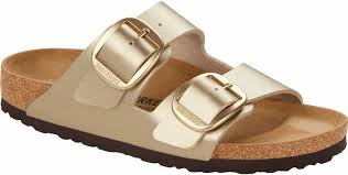 Birkenstock Arizona Big Buckle Gold Metallic BF Sandals Slides 42 W11 narrow