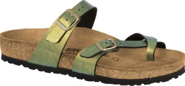 Birkenstock Mayari Graceful Gemm Gold Thongs Slides Mules Regular - Bartel-Shop