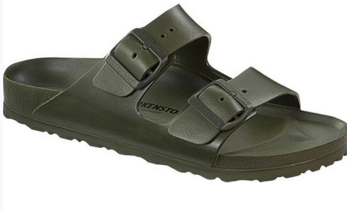 Birkenstock Arizona EVA Khaki Ultra Blue Waterproof Sandals Beach Slides Mens - Bartel-Shop