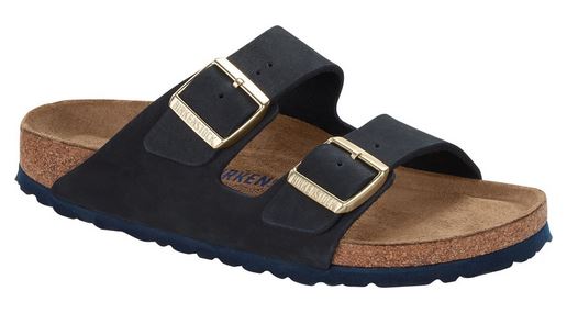 Birkenstock Arizona Nubuck Leather Maroon Midnight Sandals SFB Slides Slippers New - Bartel-Shop
