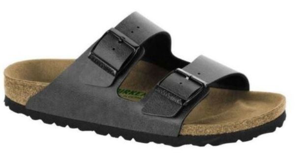 Birkenstock Arizona Pull Up Anthracite Slides Sandals Clog Vegan EU41 US L10 - Bartel-Shop