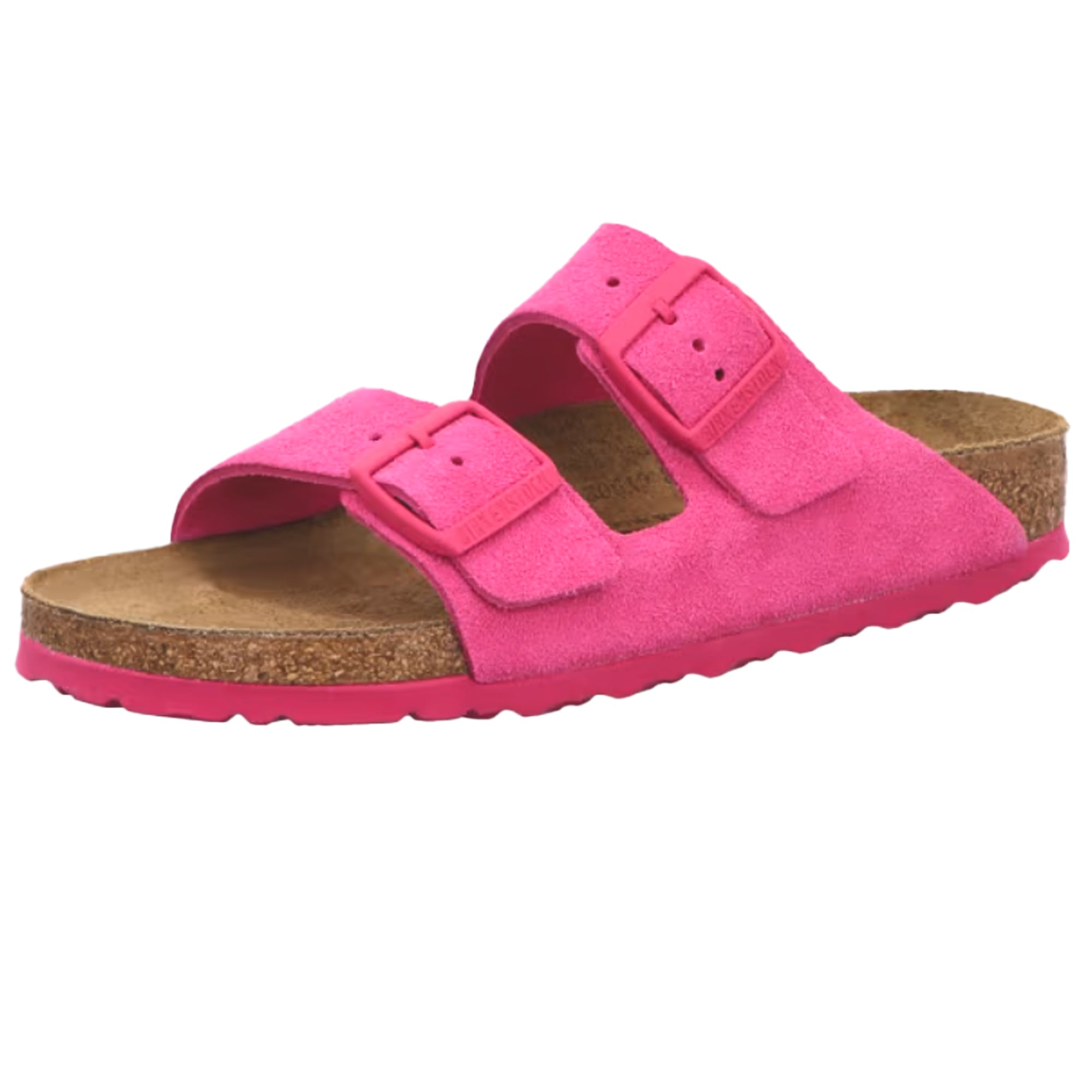 Birkenstock Arizona Suede Leather Sandals Slides Fuchsia Lime Blue Women Men Shoes
