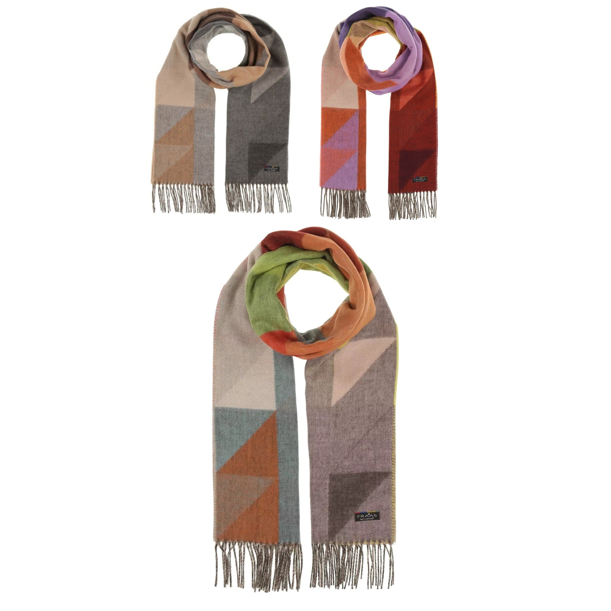 FRAAS Cashmink Scarf with Geometric Design Polyacrylic Winter Warm Cashmere