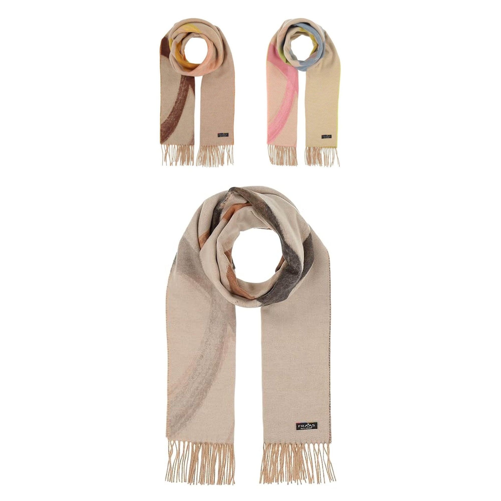 FRAAS Cashmink Scarf with Brushstroke Design Polyacrylic Winter Warm Cashmere