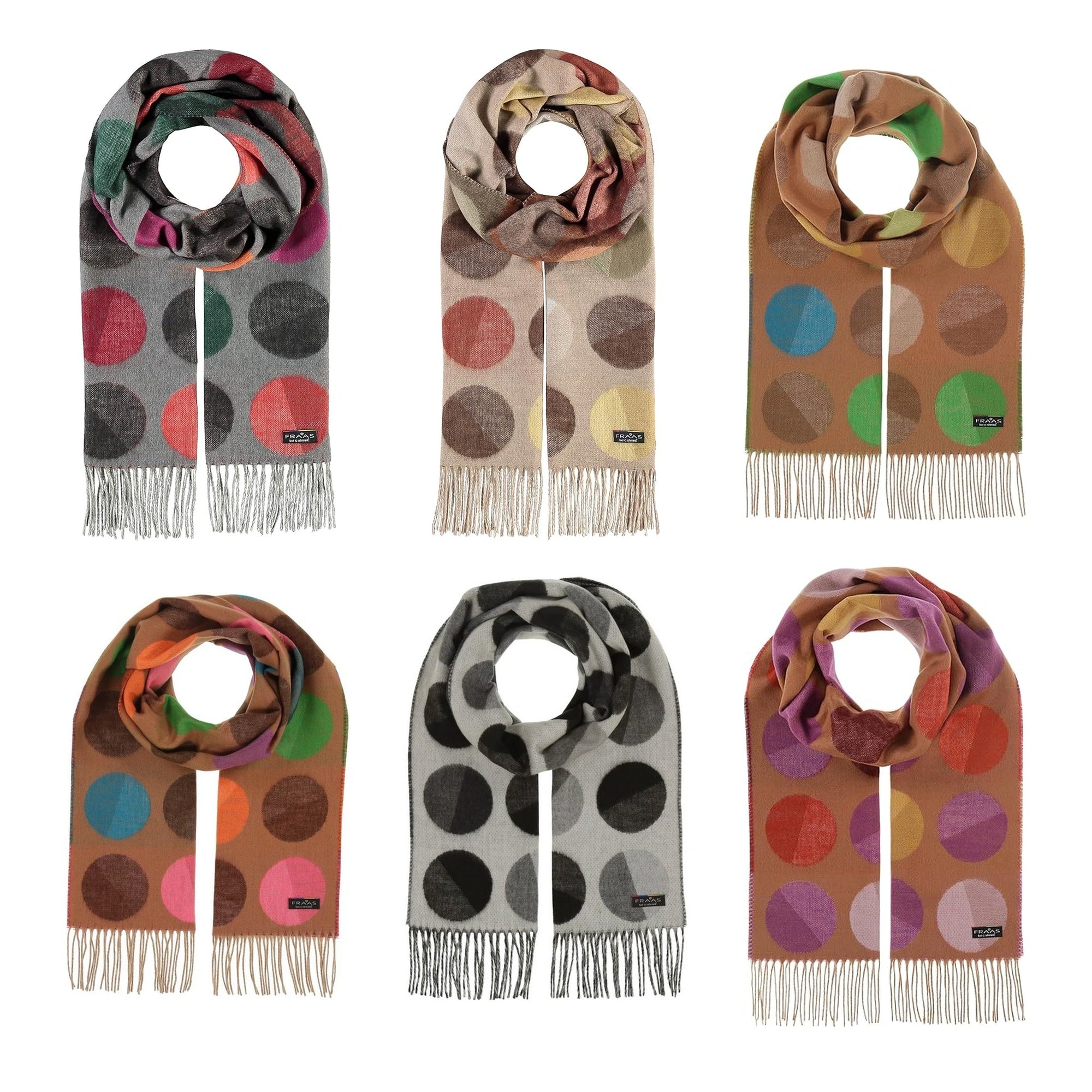 FRAAS Cashmink Scarf with XXL Dots Polyacrylic Winter Warm Cashmere